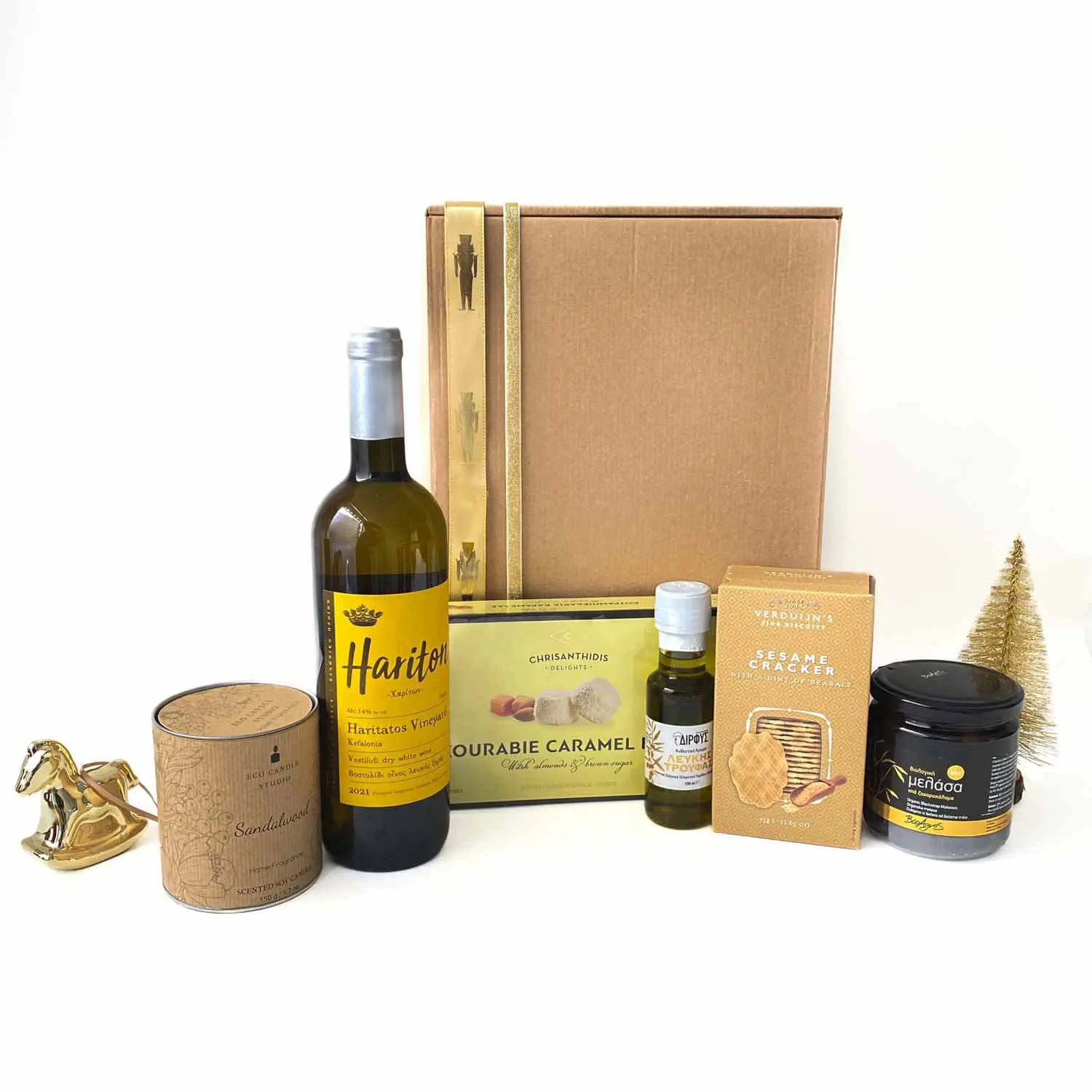 Yellow christmas Χριστουγεννιάτικα Εταιρικά Δώρα Κίτρινο κουτί δώρου χριστουγέννων