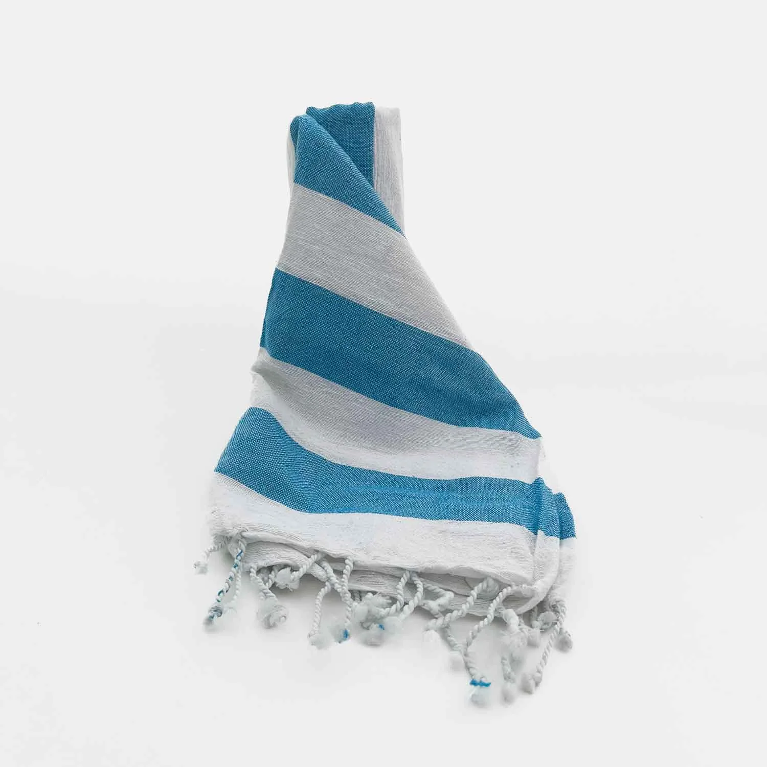 Παρεό / Πετσέτα Θαλάσσης ριγέ γαλάζιο βαμβακερή Aigaion