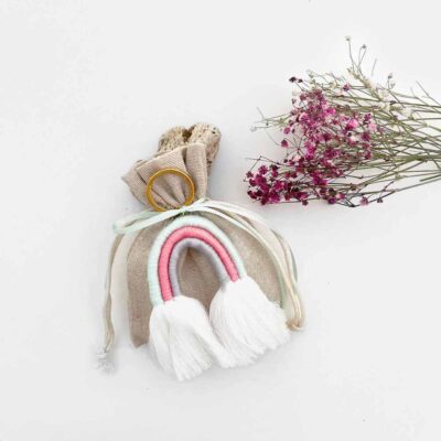 Rainbow key chain favor