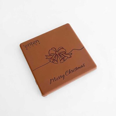 Σοκολάτα με λογότυπο και σχέδιο με εορταστικές καμπάνες