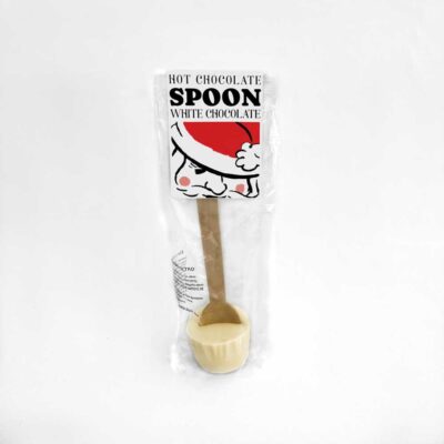 Hot chocolate spoon με λευκή σοκολάτα και σχέδιο της επιλογής σας