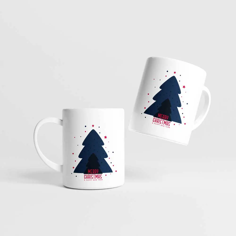 Κούπα Merry Christmas με χριστουγεννιάτικο δέντρο