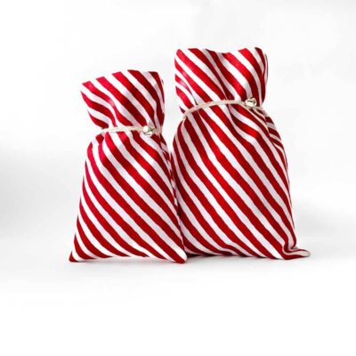 Πουγκί κόκκινο ριγέ