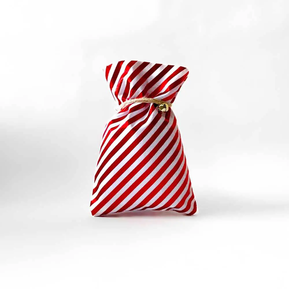 Πουγκί κόκκινο ριγέ