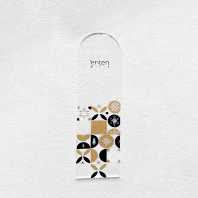 σελιδοδείκτης με μαύρο χρυσό σχέδιο