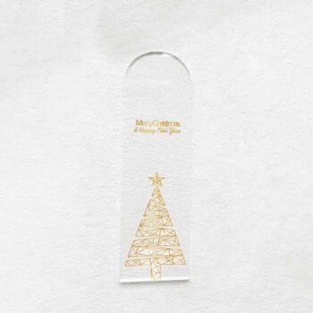 σελιδοδείκτης με σχέδιο χρυσό χριστουγεννιάτικο δέντρο