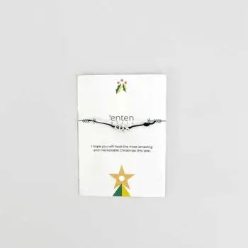 βραχιολάκι 2024 με καρτούλα με σχέδιο χριστουγεννιάτικο δεντράκι