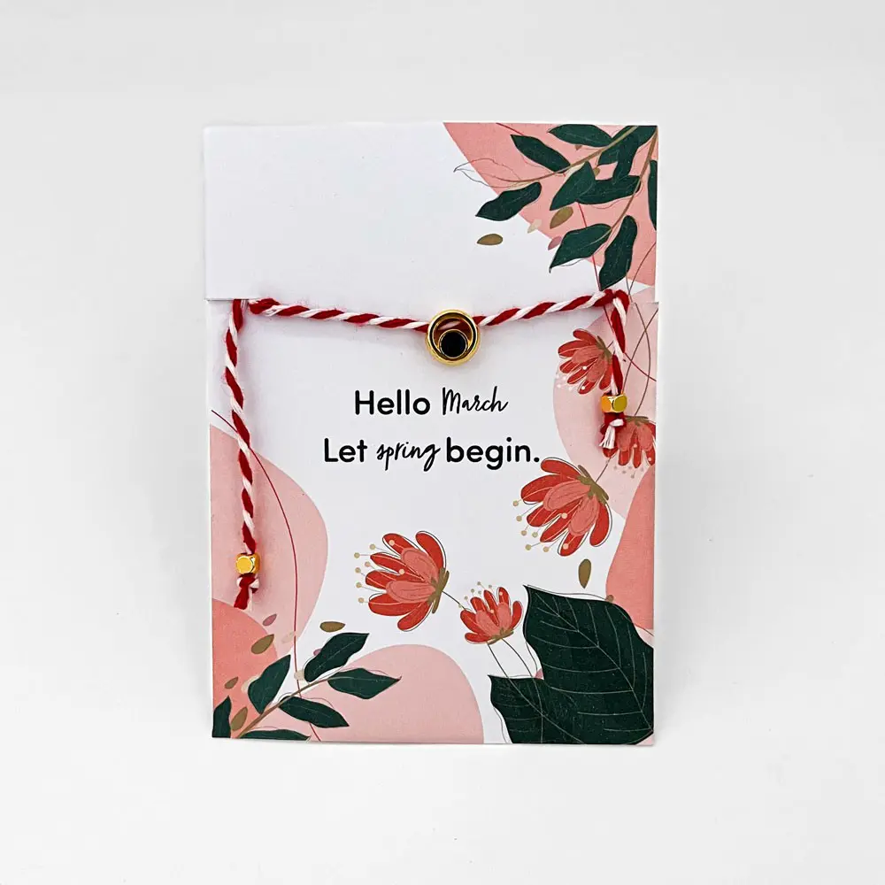 μαρτάκι με χρυσό μεταλικό στοιχείο