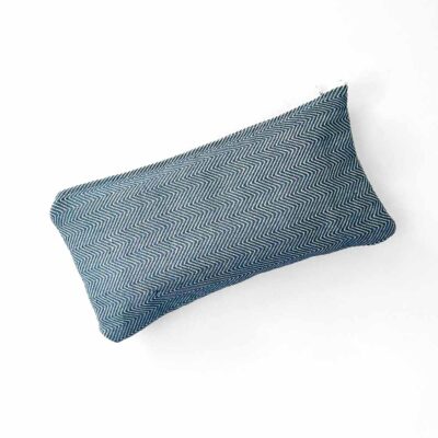 small blue vanity case