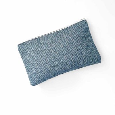 blue toiletry bag