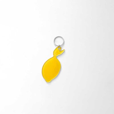 key ring with lemon design