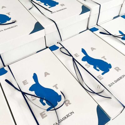 Πασχαλινό custom κουτί με λαγό