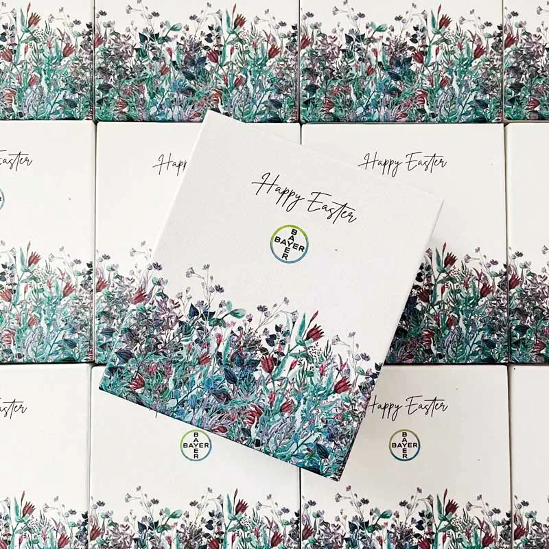 Πασχαλινό custom κουτί με λουλούδια