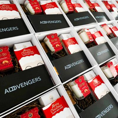 εταιρικό δώρο με κερί, σοκολάτα