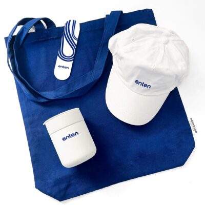 Basket with bookmark and thermos