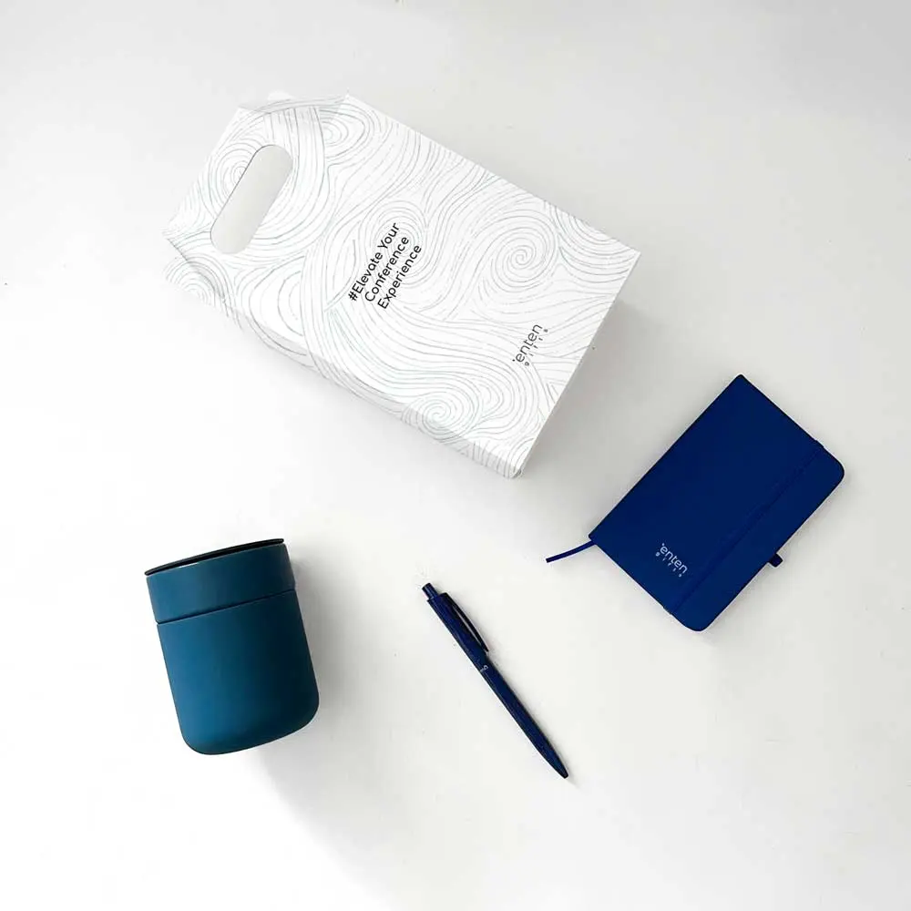 δώρο για συνέδριο με θερμός, στυλό και σημειωματάριο