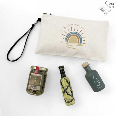 Travel size πακέτο με λάδι και νεσεσέρ