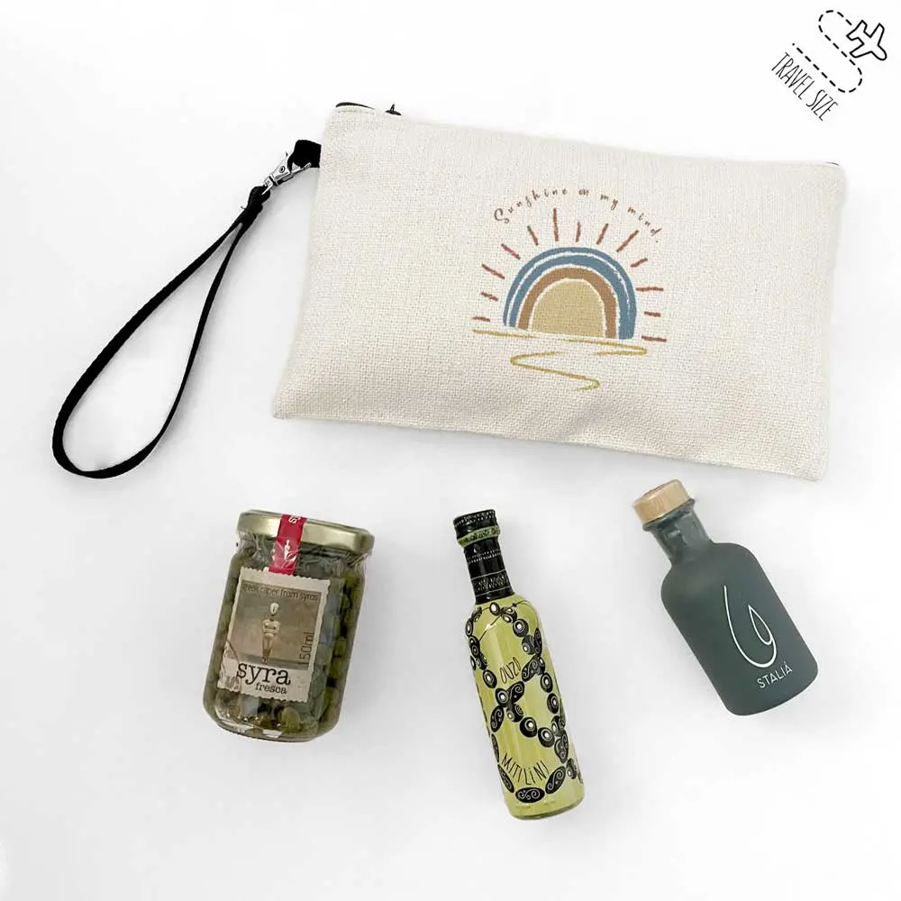 Travel size πακέτο με λάδι και νεσεσέρ