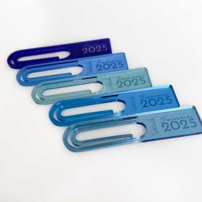 Σελιδοδείκτης μπλε ελληνικό σχέδιο και καπηλεία