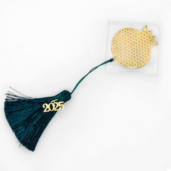 Γούρι ρόδι γυαλί