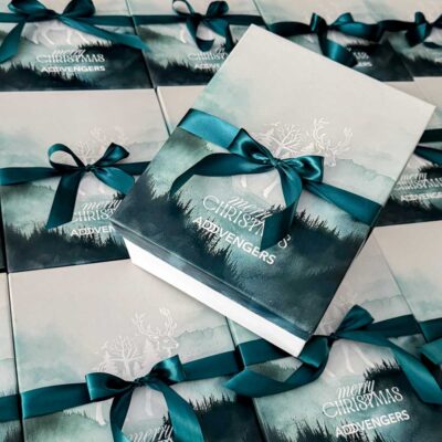 Χριστουγεννιάτικο luxury gift box με εταιρικό branding