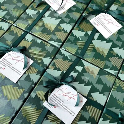 Χριστουγεννιάτικο luxury gift box με εταιρικό branding
