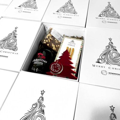 Χριστουγεννιάτικο luxury gift box με εταιρικό branding