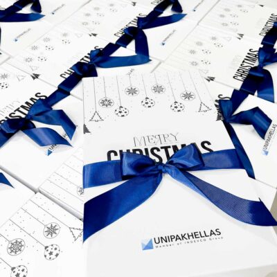Χριστουγεννιάτικο luxury gift box με εταιρικό branding