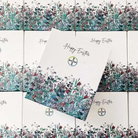 Πασχαλινό custom κουτί με λουλούδια